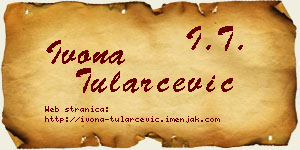 Ivona Tularčević vizit kartica